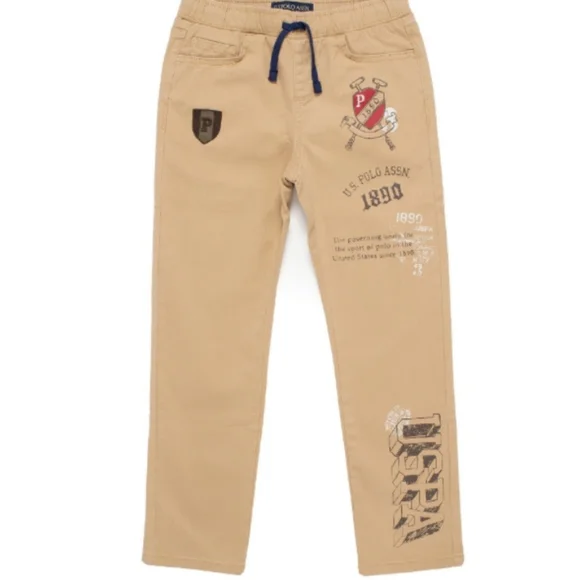 U.S. Polo Assn. Boys Twill Pants - Picture 1 of 3